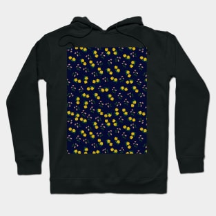 Yellow Flower Seamless Patterns Hoodie